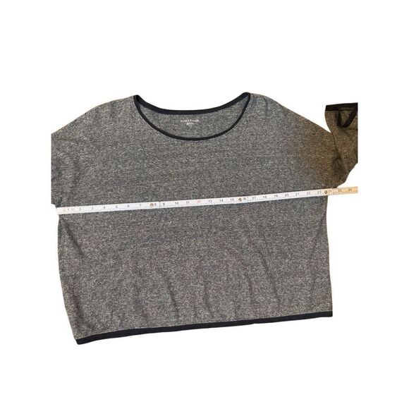 Eileen Fisher Cotton Linen Blend 3/4 Sleeves Knit Top Sz M minimalist lagenlook - Picture 7 of 8